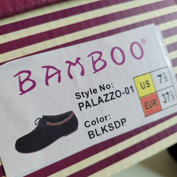 Bamboo Palazzo 01 Black Lace-Up Moccasin Booties Size Women's 7.5 with Box - Picture 12 of 12